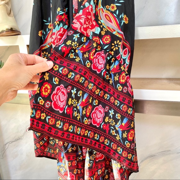 BOHO duster dress/top with peacocks - Picture 8 of 12